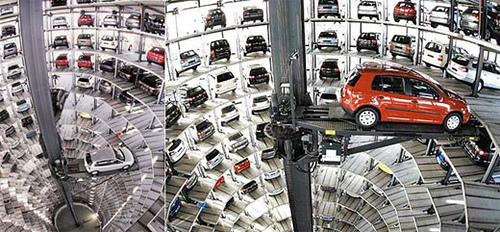 Como funciona un parking robotizado