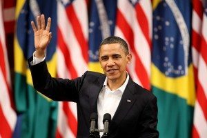 Imagen saludando del presidente estadounidense, Barack Obama