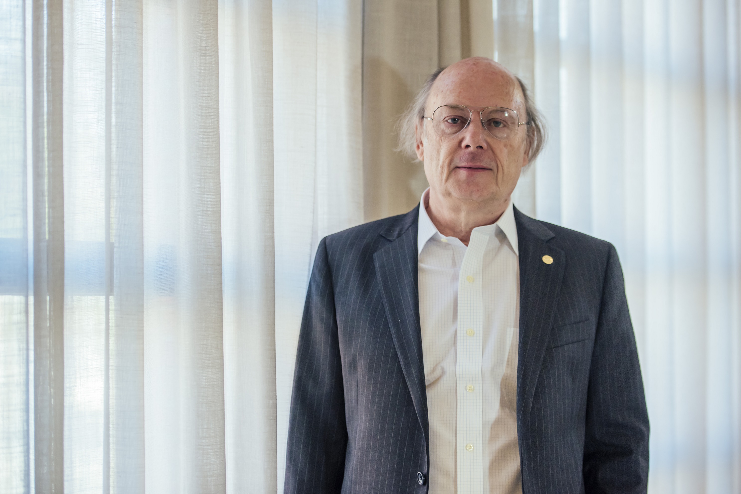 El programador Bjarne Stroustrup en la Universidad Carlos III de Madrid (UC3M). Fotografía cedida. 