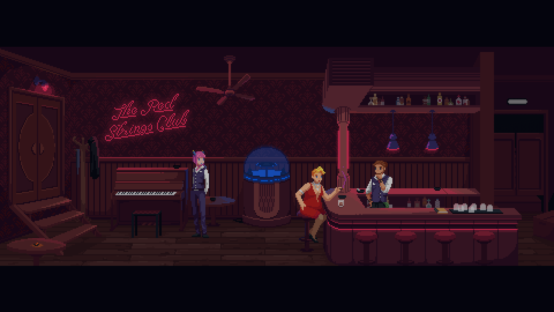 Imagen del videojuego The Red Strings Club/Imagen cedida por Devolver Digital/EFE